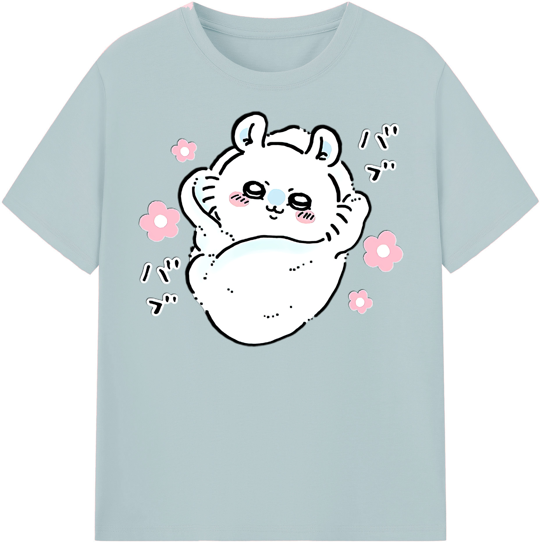 （画像用） ちいかわ モモンガ Chii-kawa Momonga 綿100％半袖Tシャツ（フロントプリント）